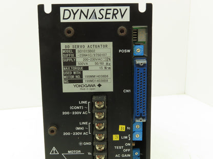 Yokogawa SD1015B02-2SN*1C/97S0107 Dynaserv DD Servo Actuator Drive 1Ph 230V In