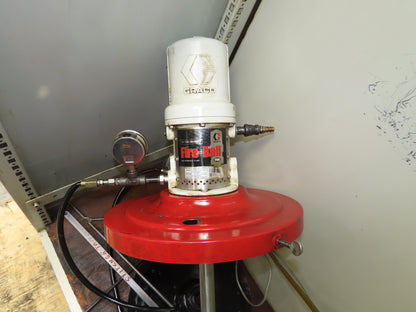 Bielomatik Graco Fireball Pneumatic 16Gal  Drum Grease Pump 4 Port High Pressure