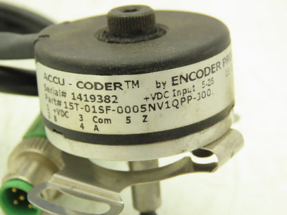 Encoder Products 15T-01SF-0005NV1QPP-J00 Accu-Coder Incremental Encoder 24Vdc
