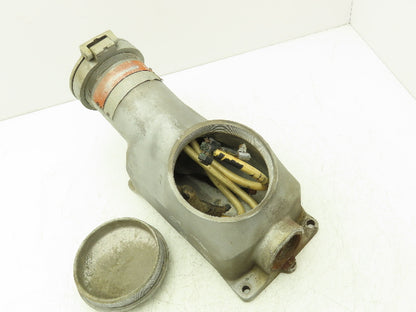 Crouse-Hinds HR3483D Female Receptacle 30A 3W 4P 480VAC Explosion Proof *READ*