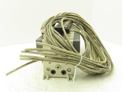 SMC VQ7-6-FG-D-3Z Double Solenoid Valve 7-Station Manifold Assy 5/2-way 24VDC