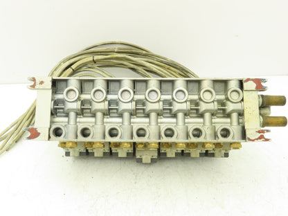 SMC VQ7-6-FG-D-3Z Double Solenoid Valve 7-Station Manifold Assy 5/2-way 24VDC