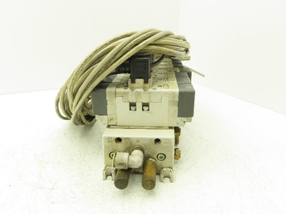 SMC VQ7-6-FG-D-3Z Double Solenoid Valve 7-Station Manifold Assy 5/2-way 24VDC