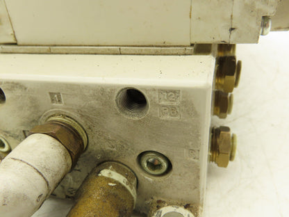 SMC VQ7-6-FG-D-3Z Double Solenoid Valve 7-Station Manifold Assy 5/2-way 24VDC