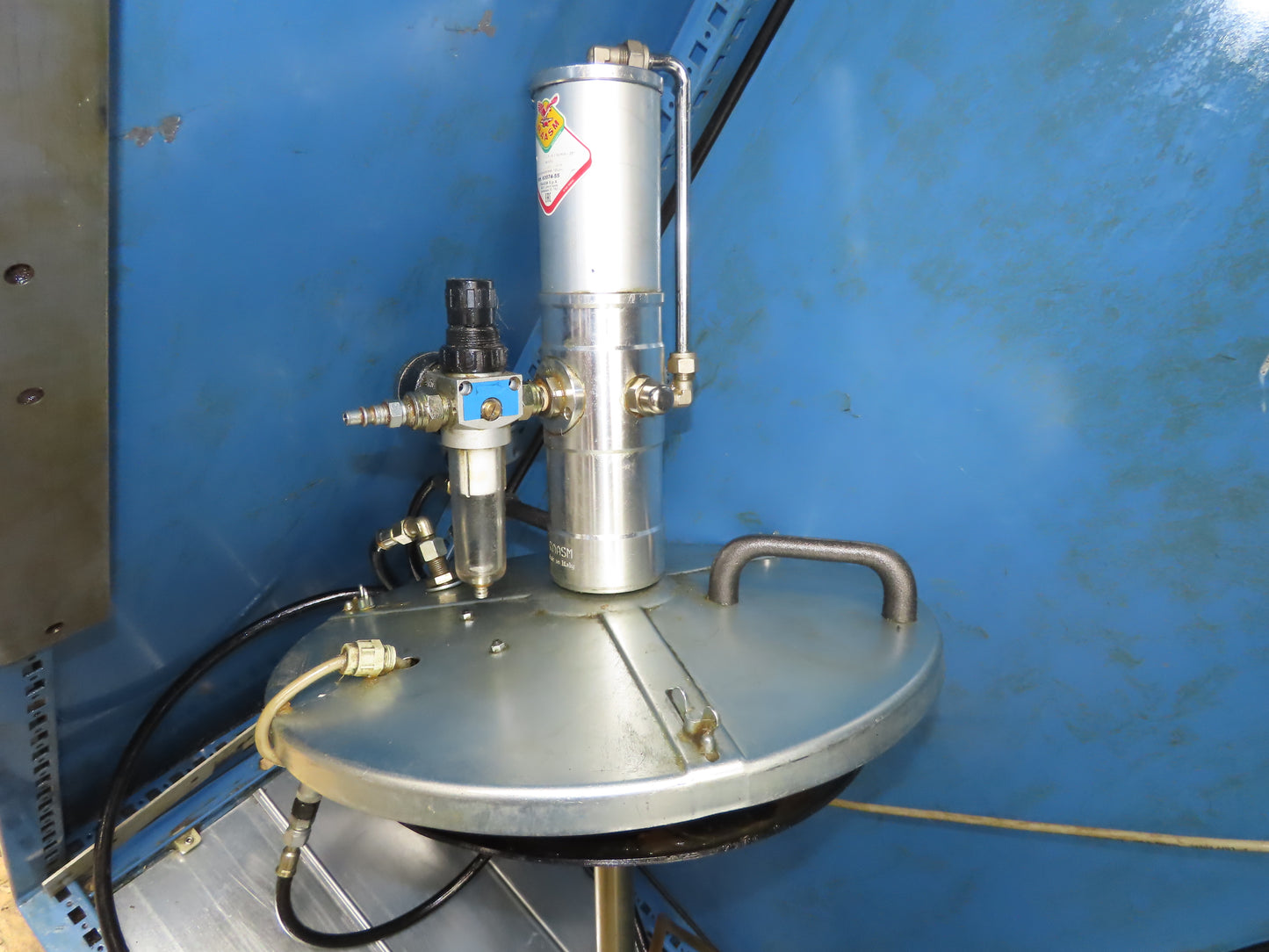 Bielomatik RAASM Pneumatic 16 Gal Drum Grease Pump 6 Port EPIS Controls