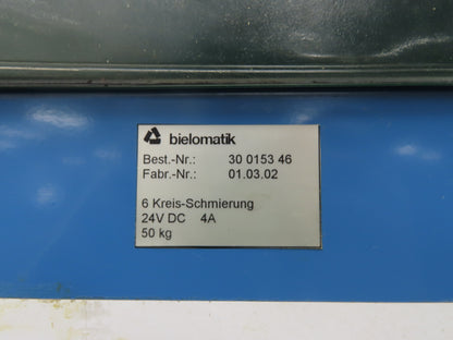 Bielomatik RAASM Pneumatic 16 Gal Drum Grease Pump 6 Port EPIS Controls