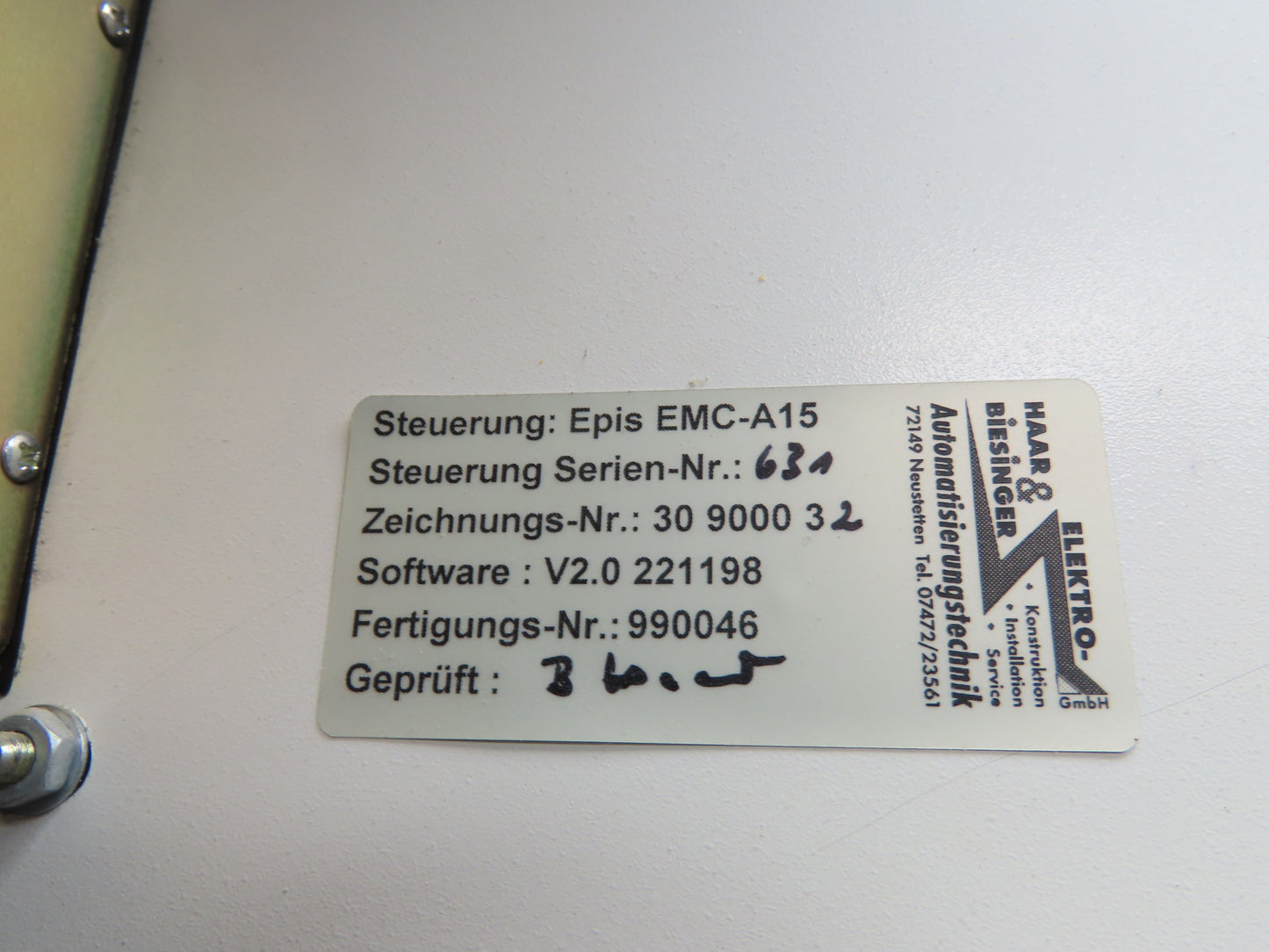 Bielomatik RAASM Pneumatic 16 Gal Drum Grease Pump 6 Port EPIS Controls