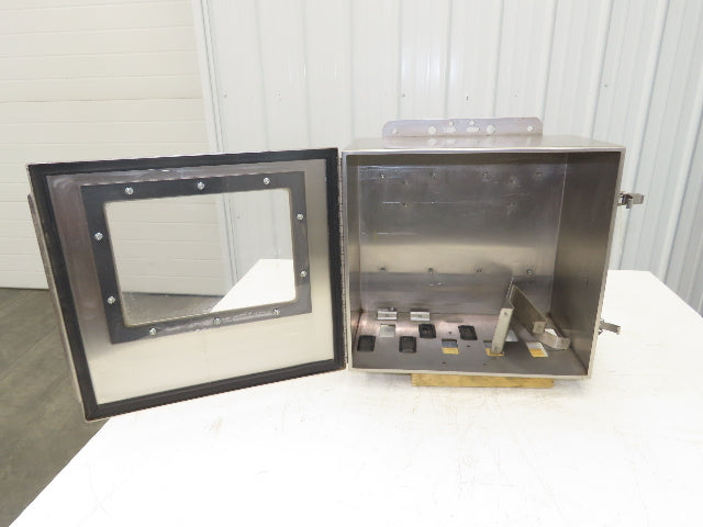 Marsh 17x16x10" Stainless Steel Industrial Computer Monitor Enclosure