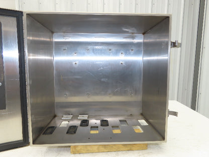 Marsh 17x16x10" Stainless Steel Industrial Computer Monitor Enclosure