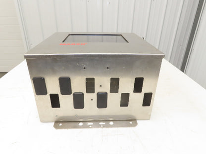 Marsh 17x16x10" Stainless Steel Industrial Computer Monitor Enclosure