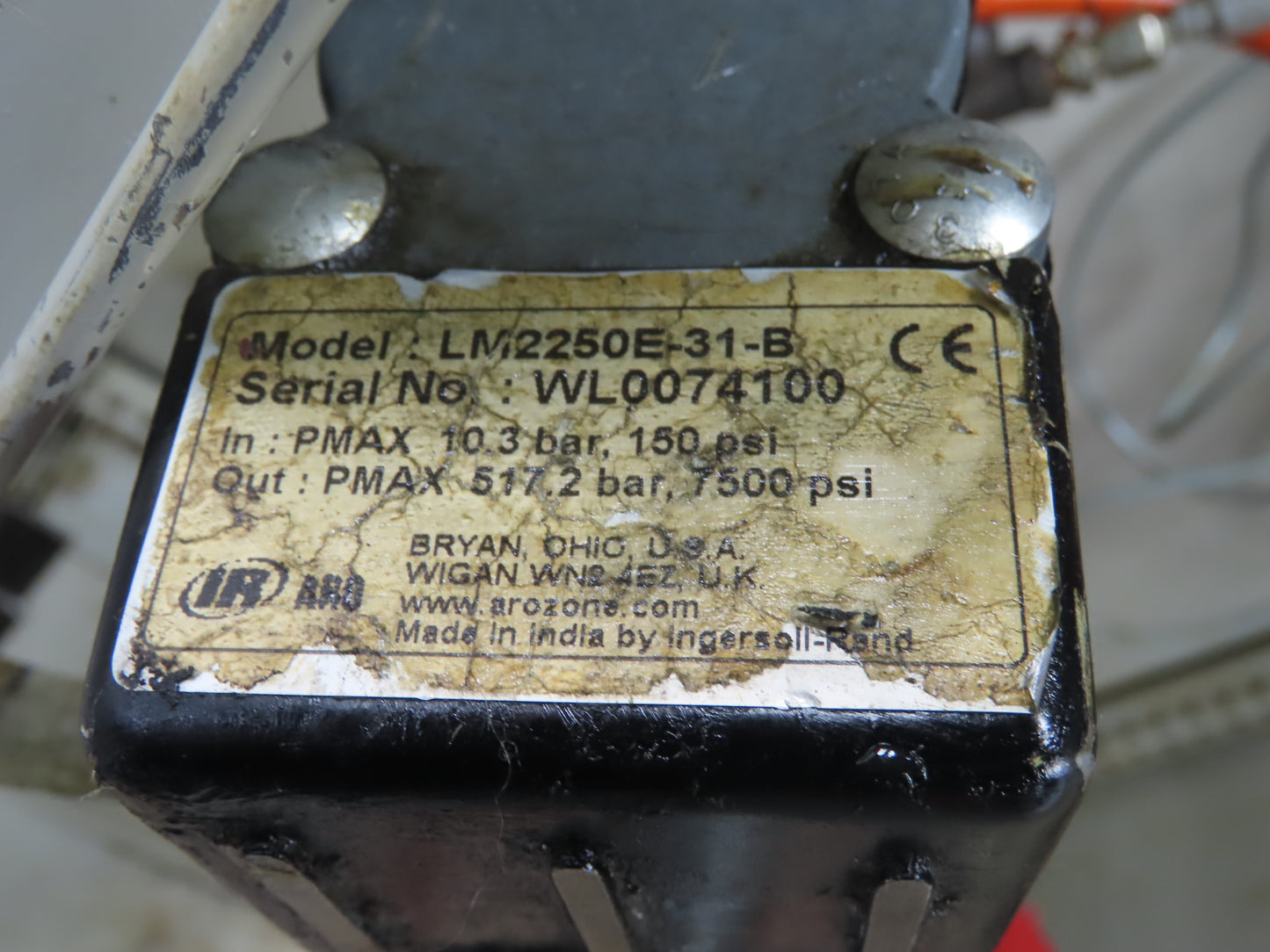 Bielomatik IR Aro Pneumatic 16 Gal Drum Grease Pump 6 Port EPIS Controls