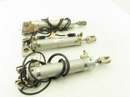 SMC CDG1BA32-125 Pneumatic Round Air Cylinder 125mm Stroke 32mm Bore -Lot of 3