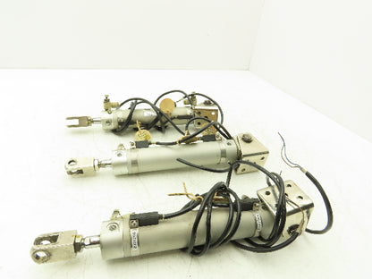 SMC CDG1BA32-125 Pneumatic Round Air Cylinder 125mm Stroke 32mm Bore -Lot of 3