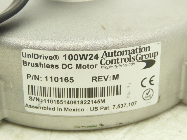 Automation Controls 100W24 UniDrive DC Motor 24VDC Variable Speed  *Cut Cable*