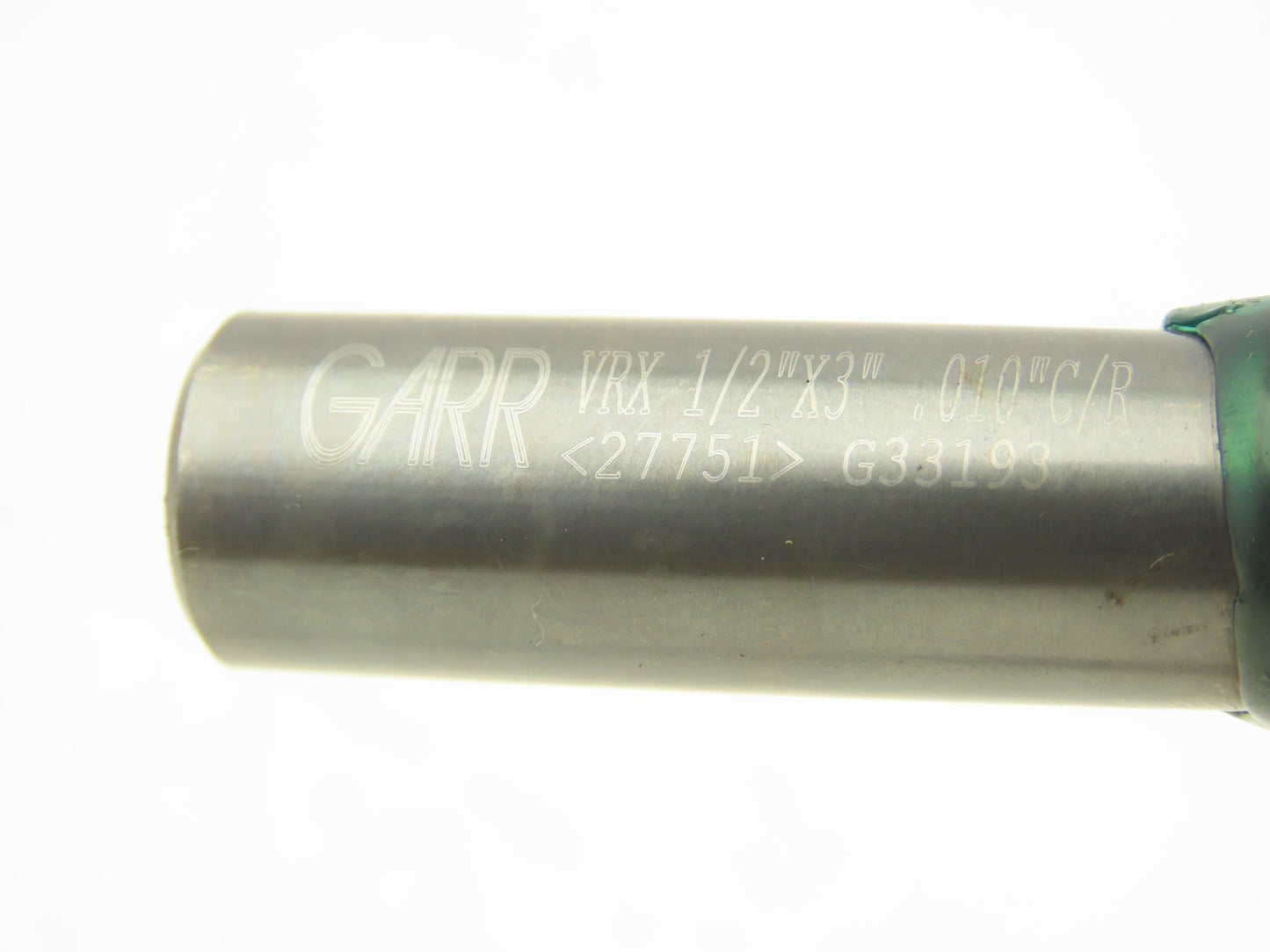 Garr 27751 VRX Carbide Endmill 1/2"x3" 4-Flute .010" C/R Lot of 2