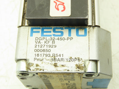 Festo DGPL-32-450-PP-VA-KF B Linear Slide Actuator Air Cylinder 450mm Stroke