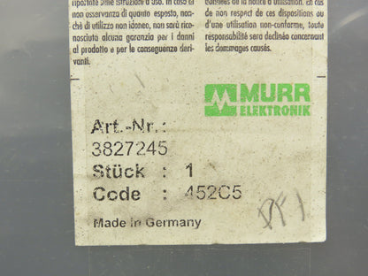 Murr Elektronik 3827245 8-Way M8 Connector Sensor Distribution Box 10M Cable