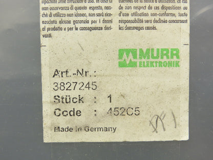 Murr Elektronik 3827245 8-Way M8 Connector Sensor Distribution Box 10M Cable