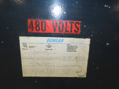 Dongan 63-65-1353SH General Purpose Transformer 65KVA 3Ph HV 230/480V LV 208V