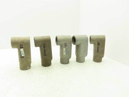 Appleton LB47  1-1/4" Conduit Body FM7 Grayloy  Lot of 5