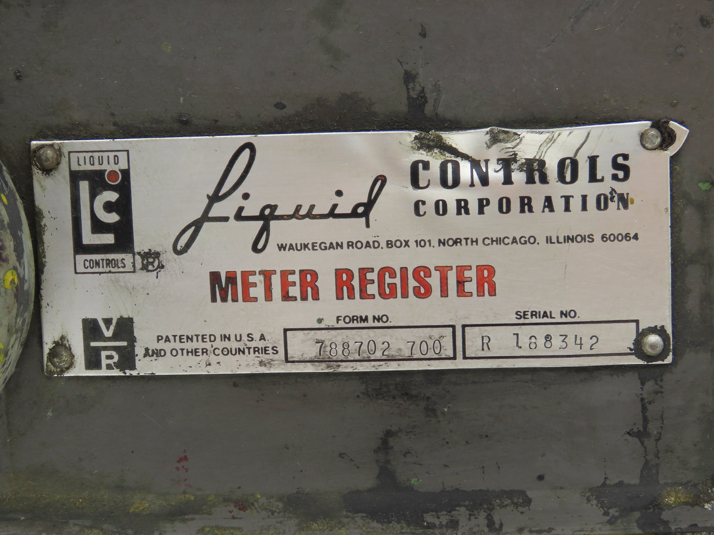 Liquid Controls M5-44200-2 Ink Flow Meter Gal Counter Register 5-60 GPM 150 PSI