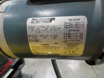 Hytrol Pallet Conveyor 2.5" Roller 51"BF x 5'L  460V Chain Drive 36fpm 30-36"H