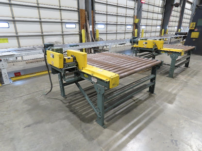 Hytrol Pallet Conveyor 2.5" Roller 51"BF x 5'L  460V Chain Drive 36fpm 30-36"H