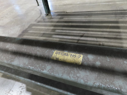 Hytrol Pallet Conveyor 2.5" Roller 51"BF x 5'L  460V Chain Drive 36fpm 30-36"H