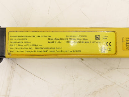Banner SLSE30-1200Q8 EZ Screen Safety Light Curtain Emitter 1200mm 24VDC