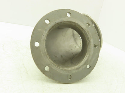 90° Elbow Pipe Fitting 4" Flanged Aluminum 8-Bolt