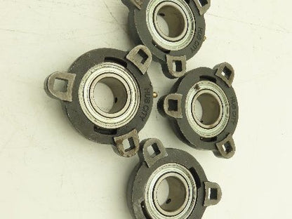 Hub City SB206-20G B250RX1 1/4S 3-Bolt Flange Block 1-1/4" Bore Shielded Lot of4