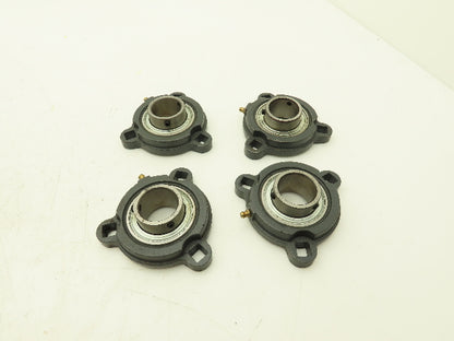 Hub City SB206-20G B250RX1 1/4S 3-Bolt Flange Block 1-1/4" Bore Shielded Lot of4