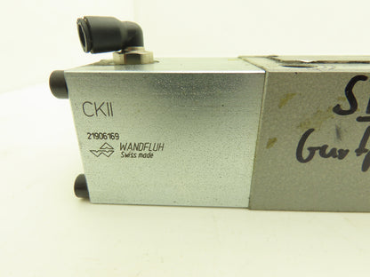 Wandfluh AK4D62 Pneumatic Solenoid Operated Hydraulic 4/3 Spool Valve 5000 PSI