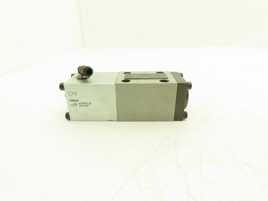 Wandfluh AK4Z60A Pneumatic Solenoid Operated Hydraulic 4/2 Spool Valve 5000 PSI