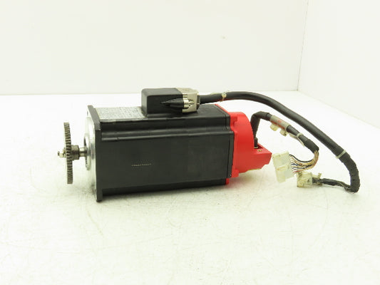 Fanuc A06B-0371-B175 AC Servo Motor .3kW 90v 3Ph 3000RPM Encoder A860-0360-T001