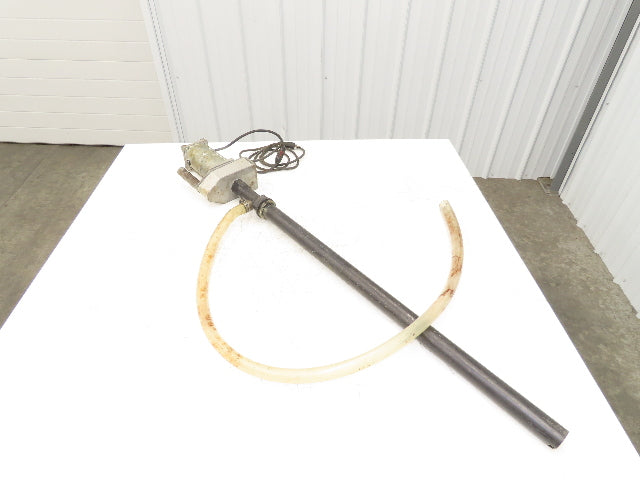 Drum Transfer Pump 120VAC 55 Gallon Barrel Bung Adaptor Plastic Shaft