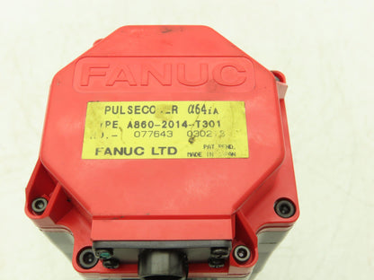Fanuc A06B-0215-B605 AC Servo Motor 1.0kW 164v 3Ph 4000RPM Encoder A8602014T301