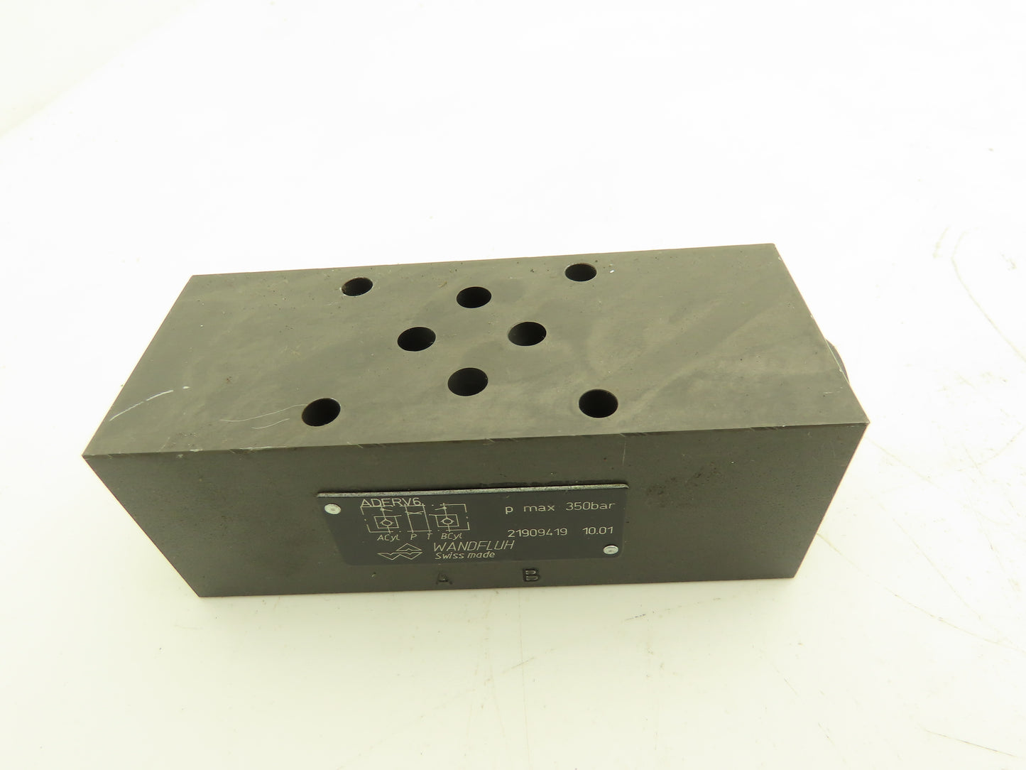 Wandfluh ADERV6 Hydraulic Flow Control Sandwich Check Valve Non-Return Shut-Off