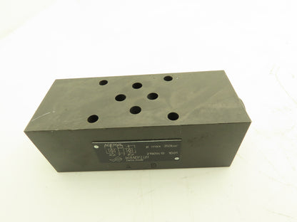 Wandfluh ADERV6 Hydraulic Flow Control Sandwich Check Valve Non-Return Shut-Off