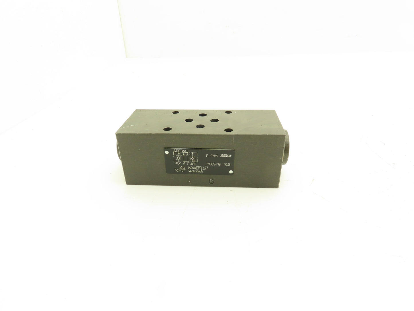 Wandfluh ADERV6 Hydraulic Flow Control Sandwich Check Valve Non-Return Shut-Off