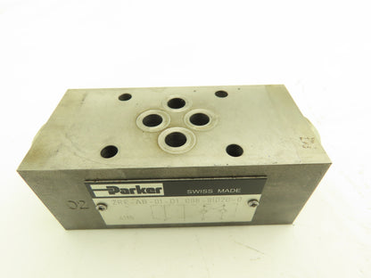 Parker ZRE-AB-01-D1 Hydraulic Pilot Operated Check Valve Sandwich 098-91020-0