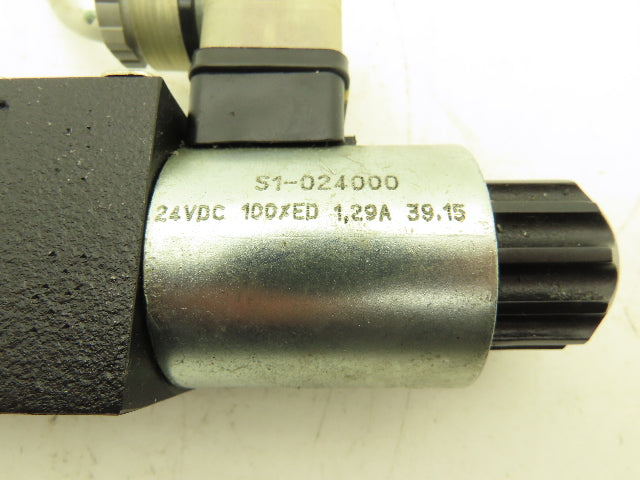 Parker D1VW020HNJW91 Hydraulic Directional Solenoid Valve 2-Pos 24Vdc D1VW