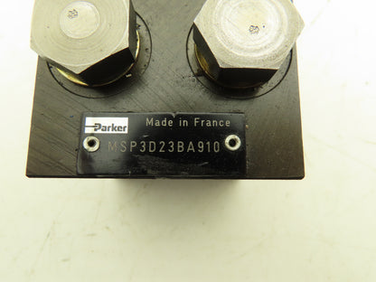 Parker MSP3D23BA910 Hydraulic 3-Station Manifold Valve Block 5000psi Cetop 3
