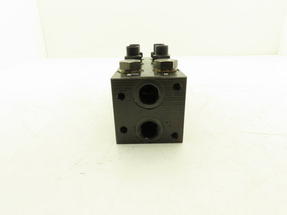 Parker MSP3D23BA910 Hydraulic 3-Station Manifold Valve Block 5000psi Cetop 3