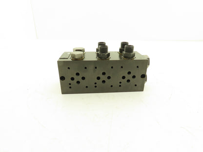 Parker MSP3D23BA910 Hydraulic 3-Station Manifold Valve Block 5000psi Cetop 3