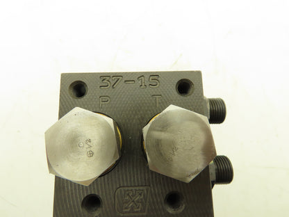 Parker MSP3D23BA910 Hydraulic 3-Station Manifold Valve Block 5000psi Cetop 3