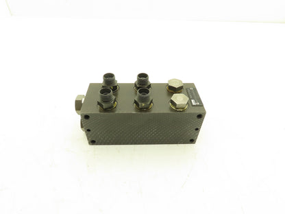 Parker MSP3D23BA910 Hydraulic 3-Station Manifold Valve Block 5000psi Cetop 3