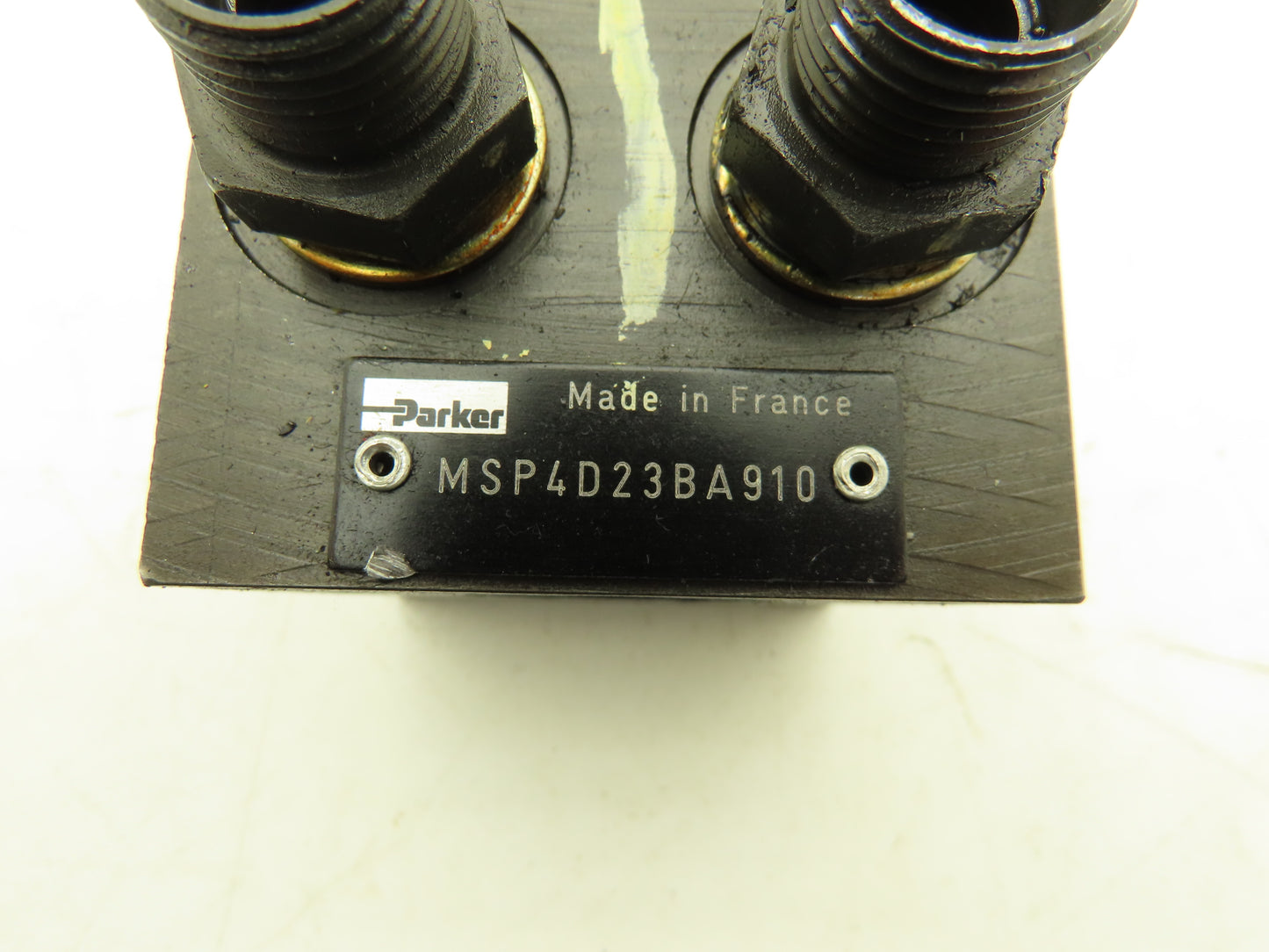 Parker MSP4D23BA910 Hydraulic 4-Station Manifold Valve Block 5000psi Cetop 3