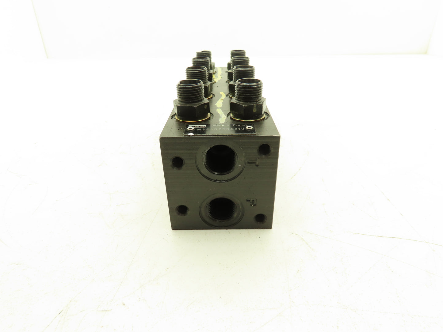 Parker MSP4D23BA910 Hydraulic 4-Station Manifold Valve Block 5000psi Cetop 3