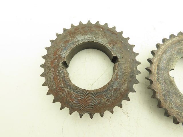 Ametric 40TL32H2012 #40 Roller Chain Sprocket 32 Tooth 2012 Taper Lock  Lot of 2